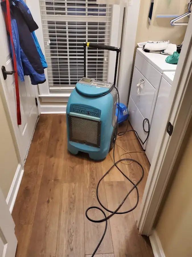 Commercial dehumidifier deployed for Flood Damage Cleanup in Morristown